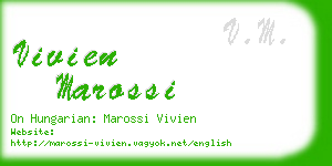 vivien marossi business card